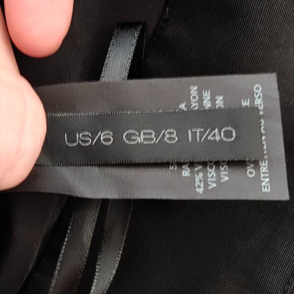 NWT Donna Karan DKNY Black Wide Leg Pleated Pants 6 - Picture 10 of 12